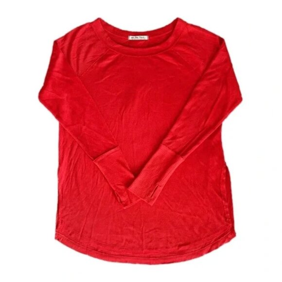 Free People Snowy Thermal Long Sleeve Tunic in Heatwave Red Women’s Size Extra S - Picture 5 of 7